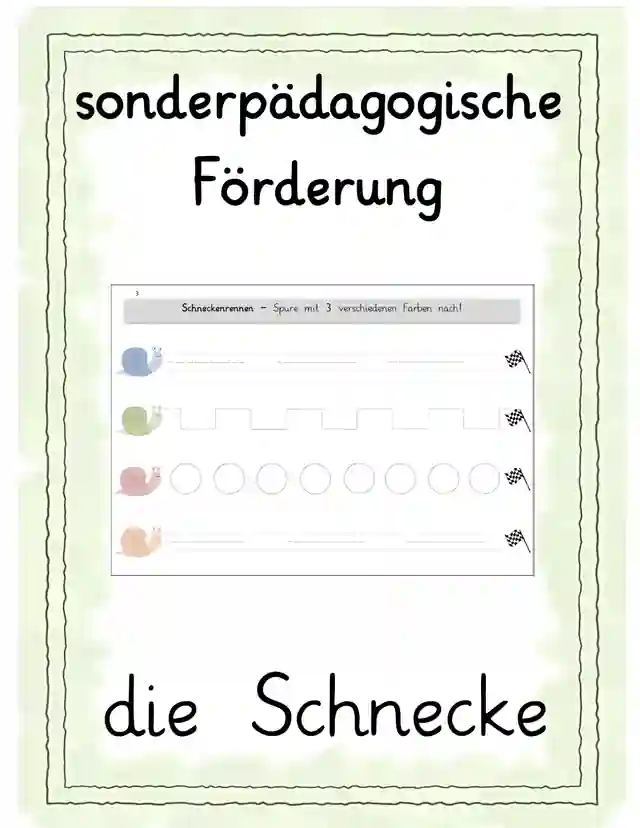 sonderpädagogische Förderung Schneckenheft