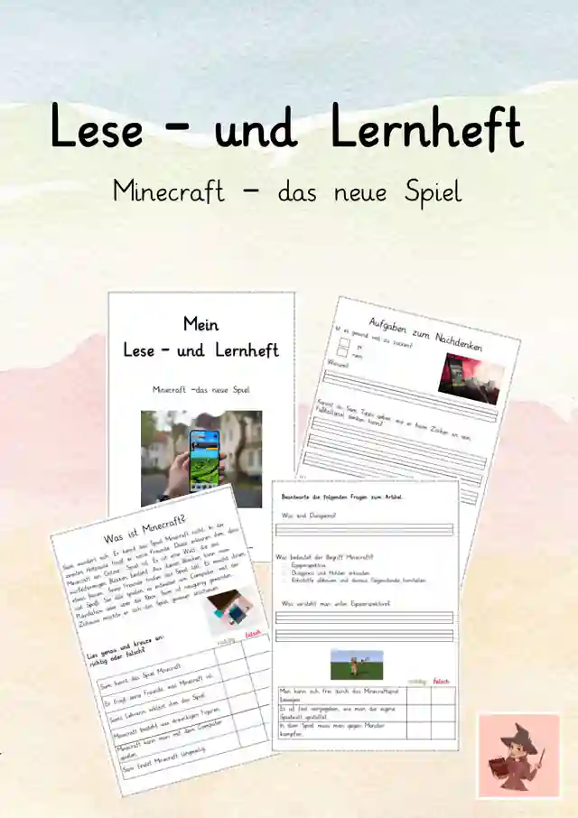 Lese- und Lernheft Minecraft 