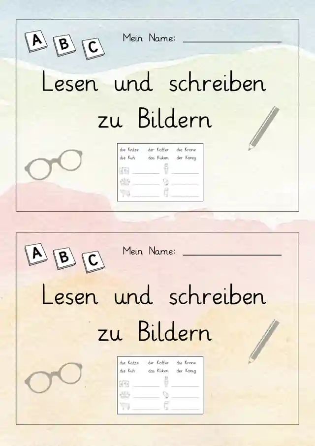 sonderpädagogische Förderung Schreiben zu Bildern