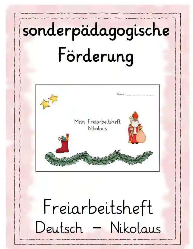 Freiarbeitsheft Anfangsunterricht Deutsch Nikolaus