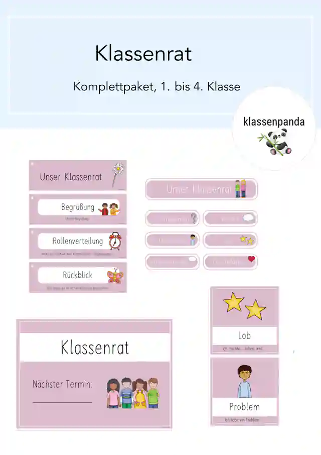 Klassenrat Komplettpaket 1.-4.Klasse