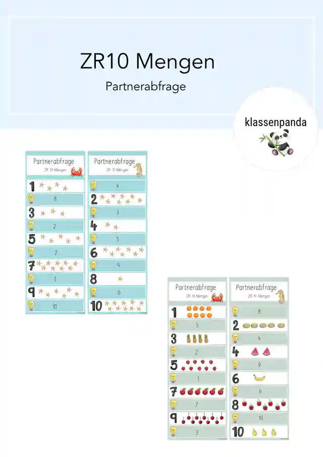 Partnerabfrage Mengen
