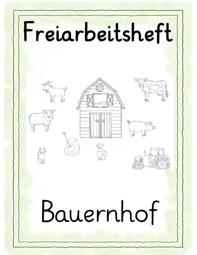 Freiarbeitsheft Tiere auf dem Bauernhof