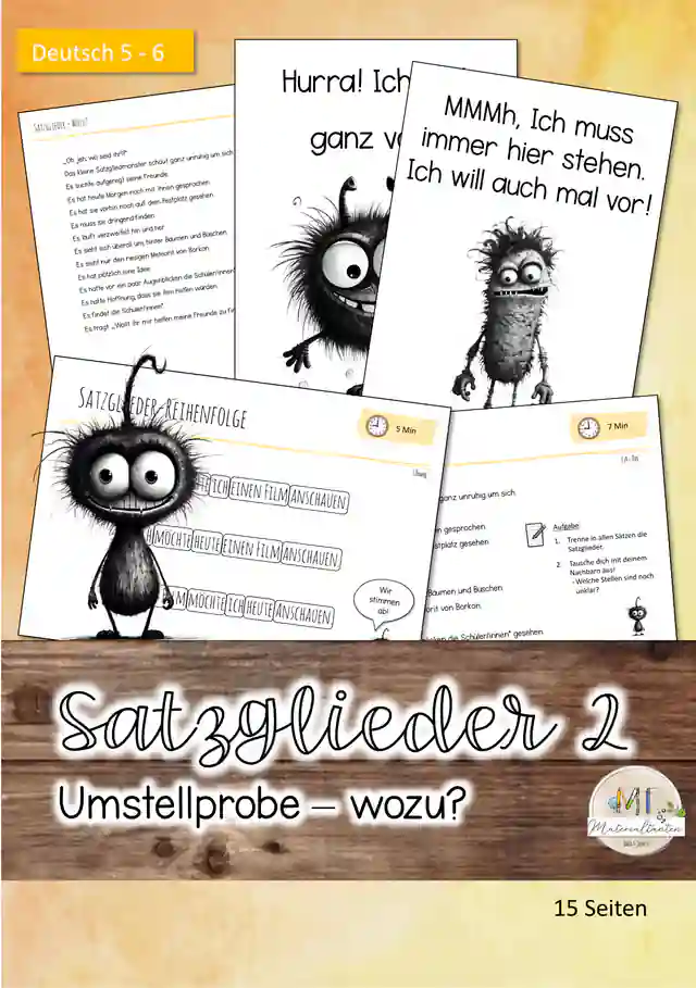 Satzglieder 2 - Umstellprobe wozu?: Deutsch 5/6