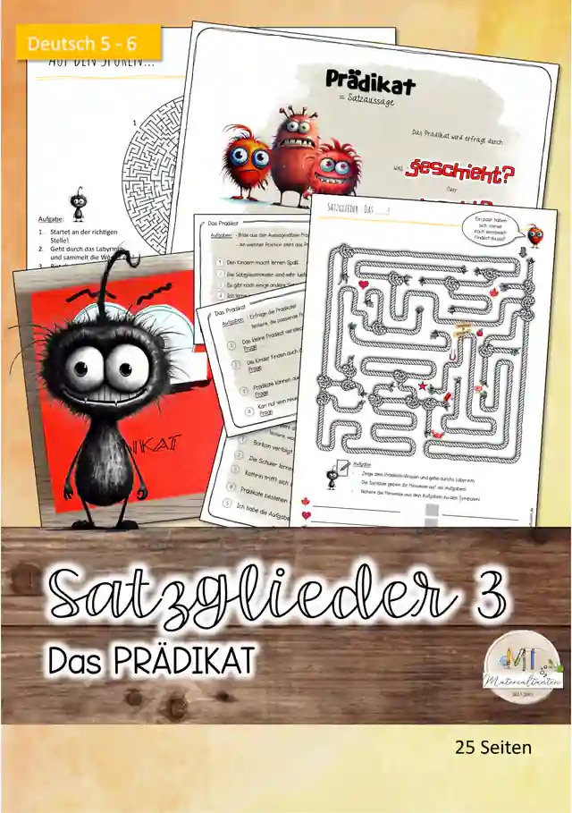 Satzglieder 3 - Prädikat: Deutsch 5/6