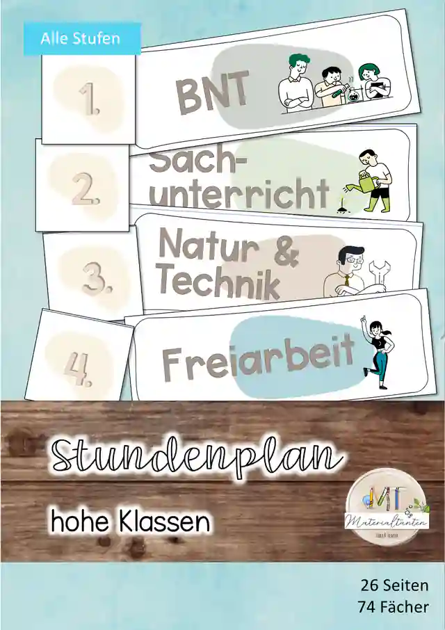 Classroommanagement - Stundenplan für ältere Schüler