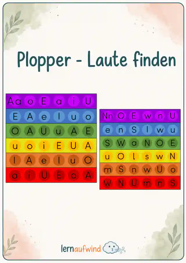 D: Buchstaben ploppen