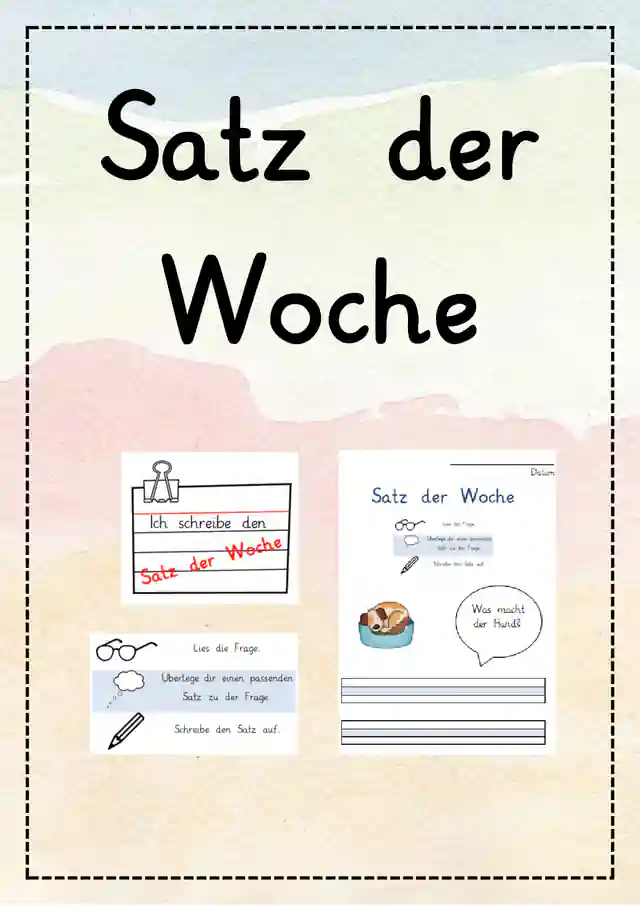 Anfangsunterricht sonderpädagogische Förderung Sätze schreiben