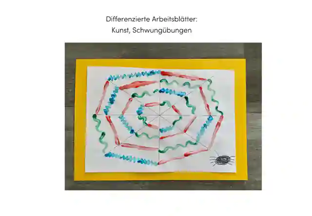 Herbst Kunst: Schwungübungen Deutsch