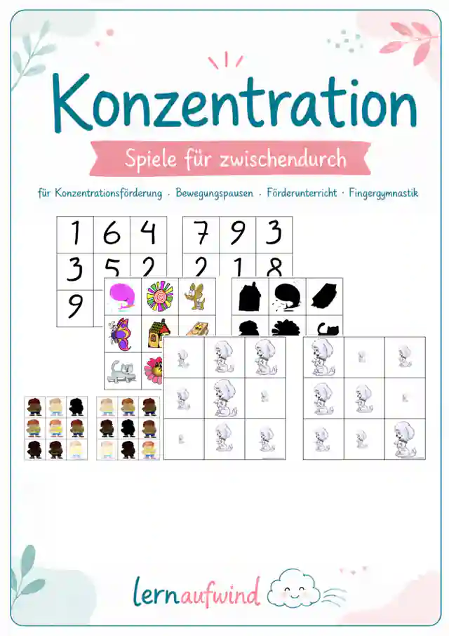 Konzentrationsförderung, Brain Gym, fächerübergreifendes Lernen