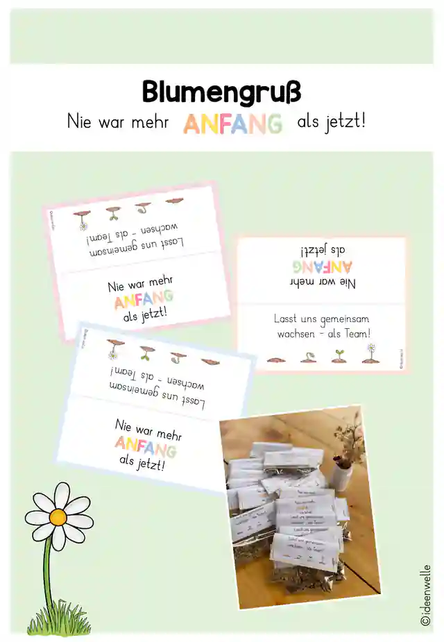 Blumengruß für das Kollegium