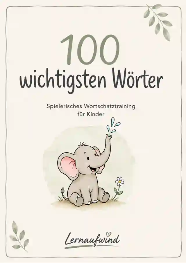 100 wichtigsten Wörter – Lesekarten | Spielerisch lesen & Leseflüssigkeit steigern