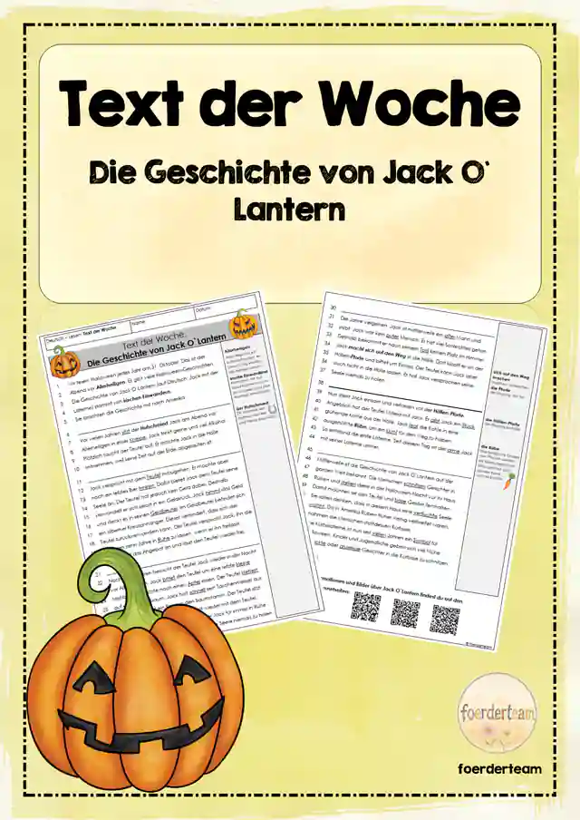 Text der Woche - die Geschichte von Jack O` Lantern