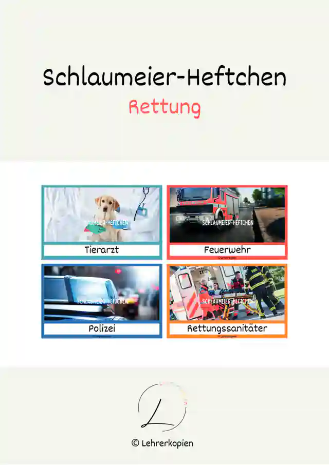 Schlaumeier-Heftchen: Rettung (Lesen auf Satzebene, Silbenschrift)