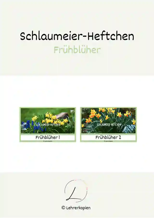 Schlaumeier-Heftchen: Frühblüher (Lesen auf Satzebene, Silbenschrift)