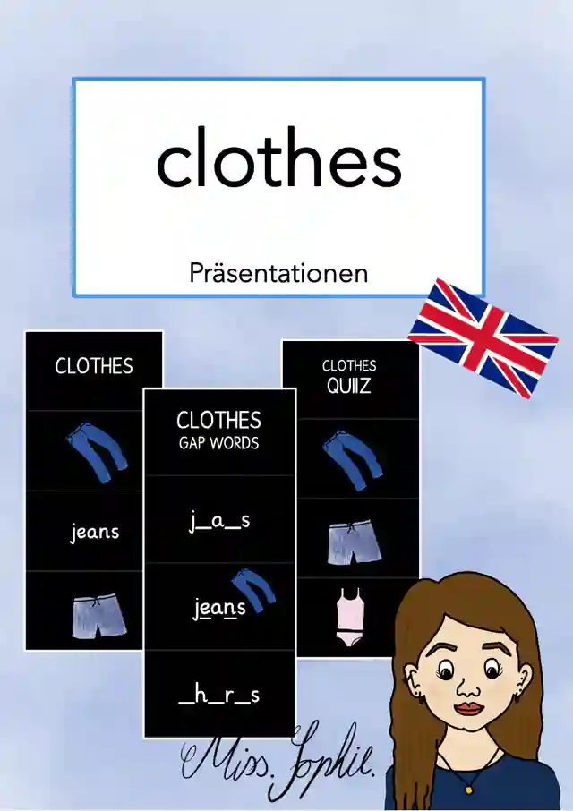 clothes - Präsentationen für den digitalen Unterricht