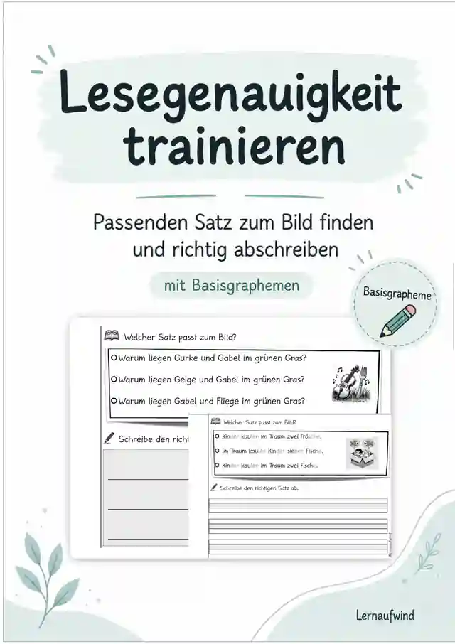 Lesegenauigkeit mit Basisgraphemen üben