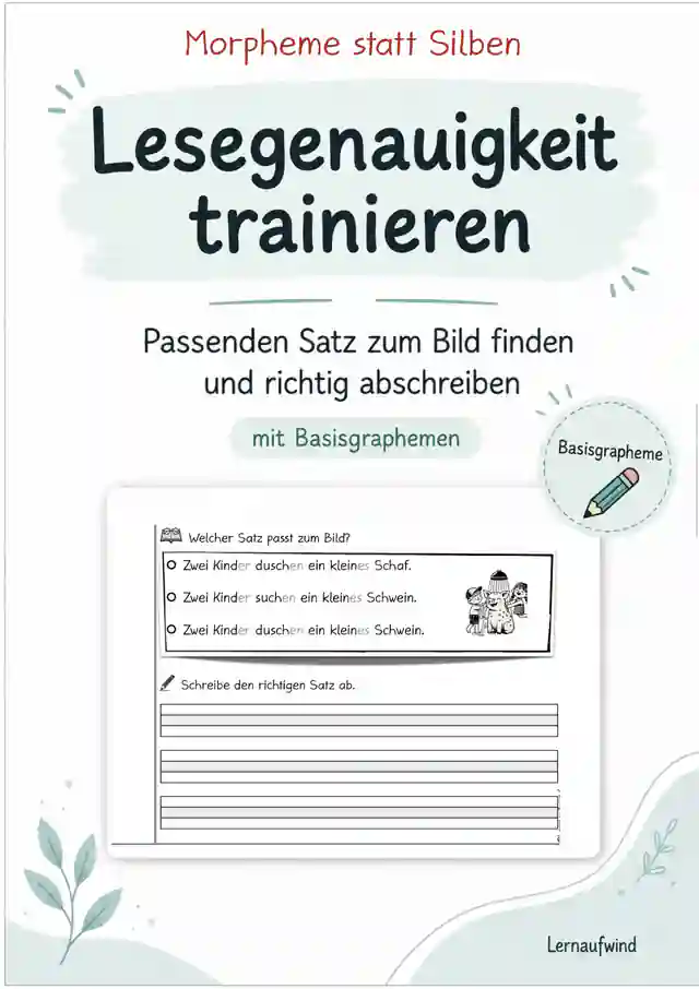 Lesegenauigkeit Morpheme statt Silben