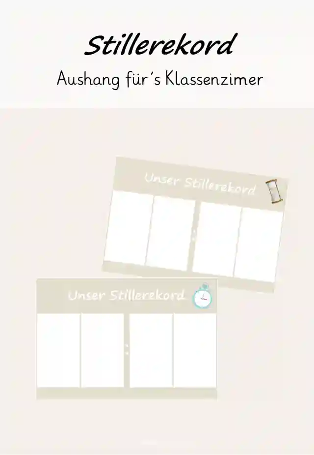 Aushang Stillerekord