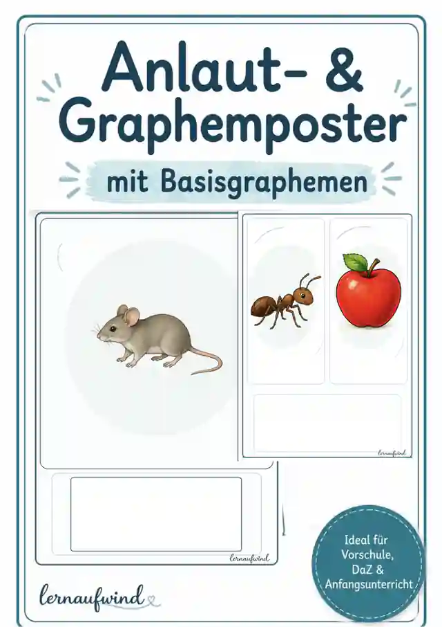 Anlautposter Graphemposter Basisgrapheme