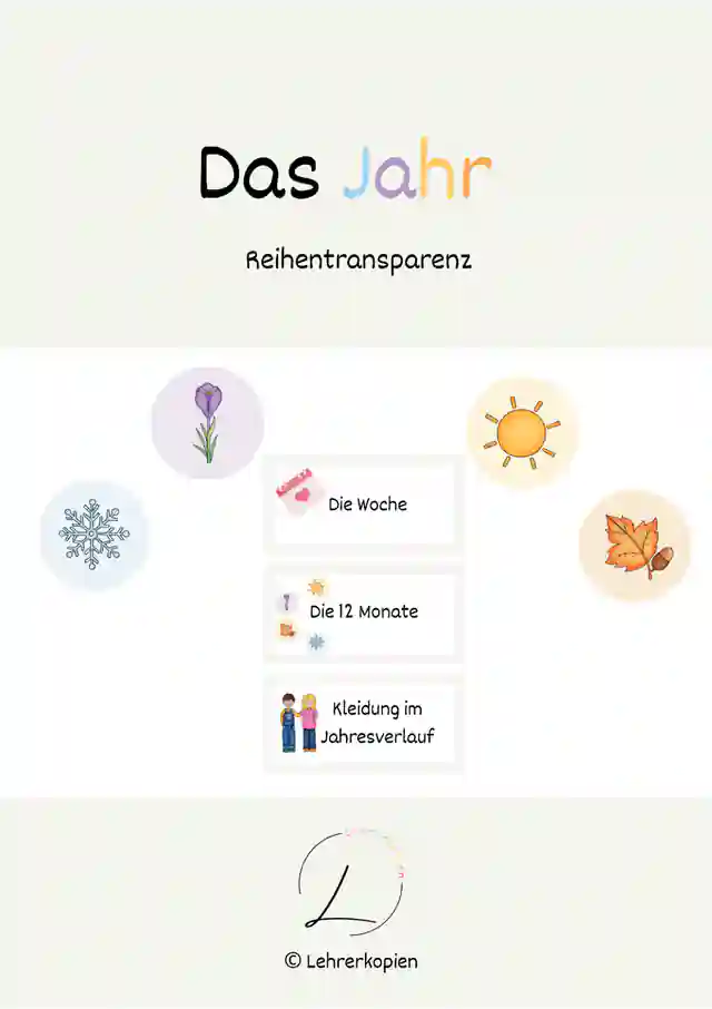 Das Jahr: Reihentransparenz (in 3 Versionen)