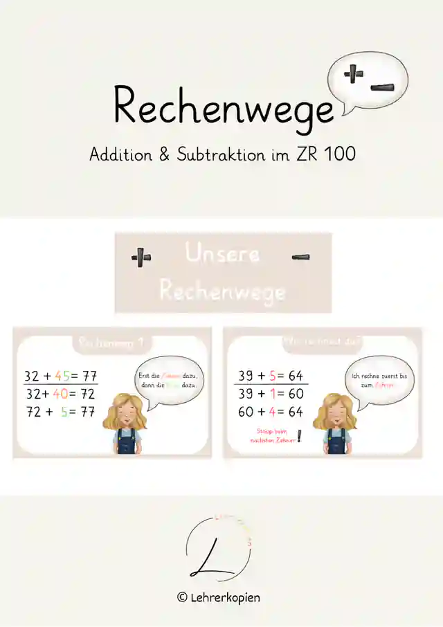 Rechenweg (Addition & Subtraktion ZR 100)