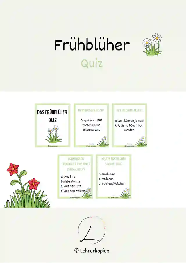 Frühblüher: Quiz