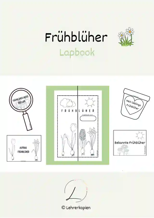Frühblüher: Lapbook