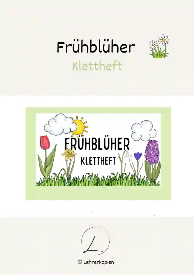 Frühblüher: Klettmappe
