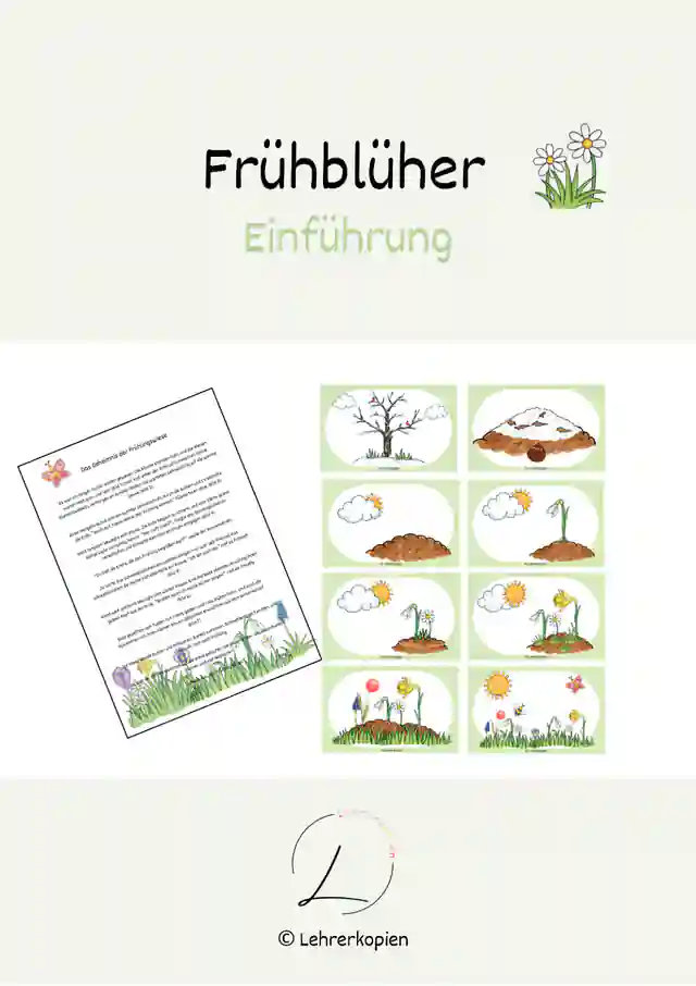 Frühblüher: Einführungsgeschichte + Bildkarten