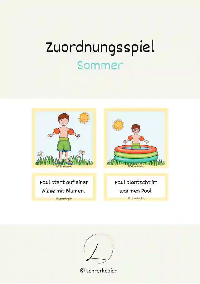 Zuordnungsspiel: Sommer 