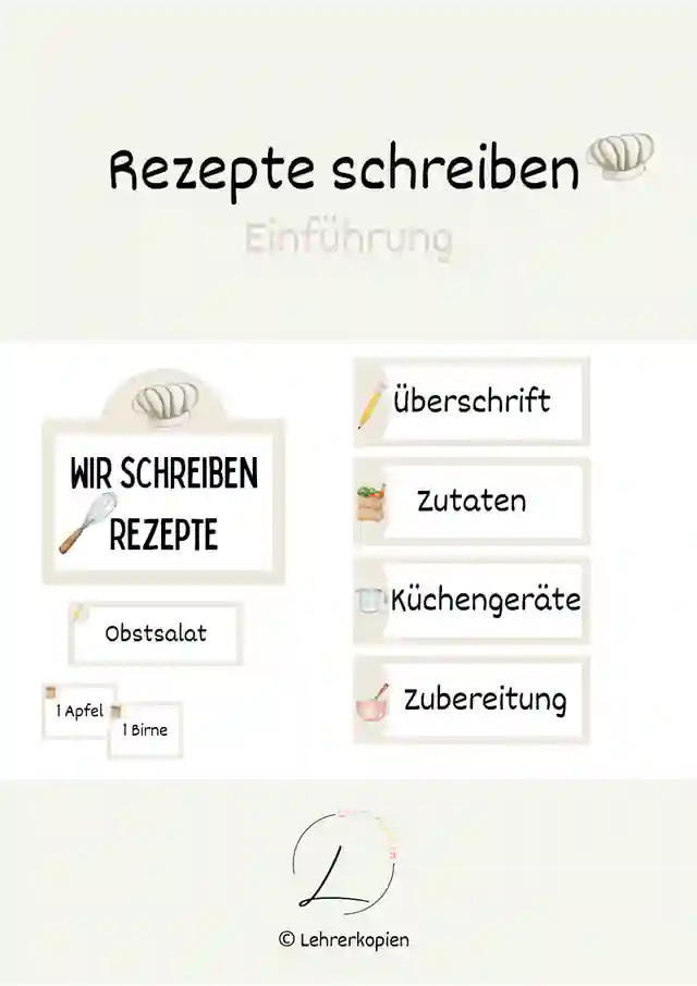 Wir schreiben Rezepte: Einführung 