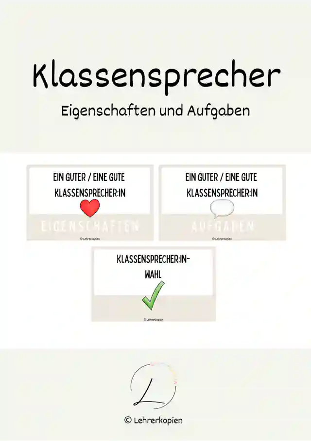 Klassensprecher*in : Erwartungen, Aufgaben & Wahl