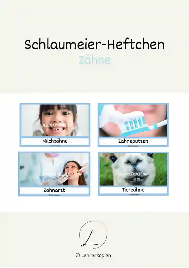 Schlaumeier-Heftchen: Zähne (Lesen auf Satzebene, Silbenschrift)