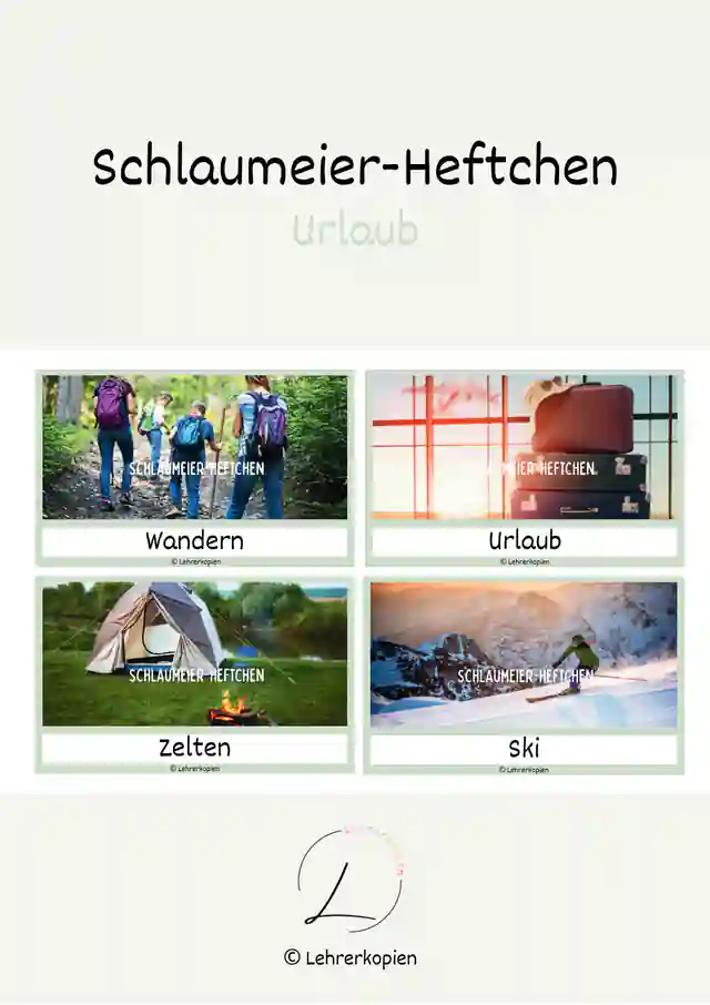 Schlaumeier-Heftchen: Urlaub (Lesen auf Satzebene, Silbenschrift)