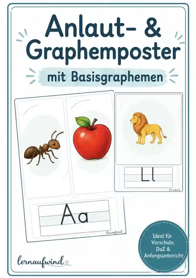 Anlautposter Basisgrapheme