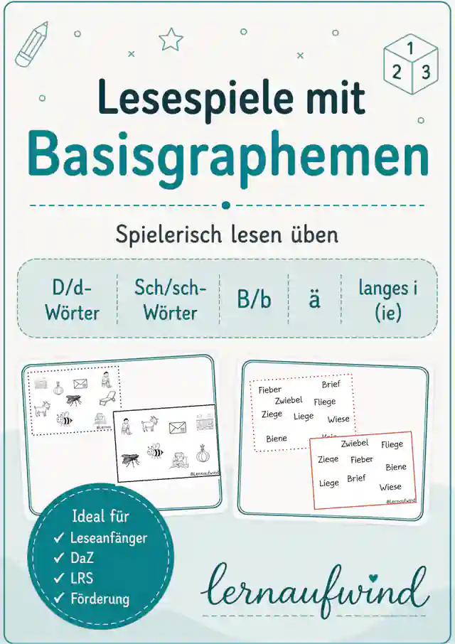 Lesespiel - Welches Bild/Wort fehlt?