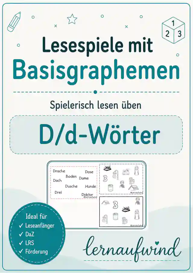 Lesespiel „Was fehlt?“ – D/d-Wörter 