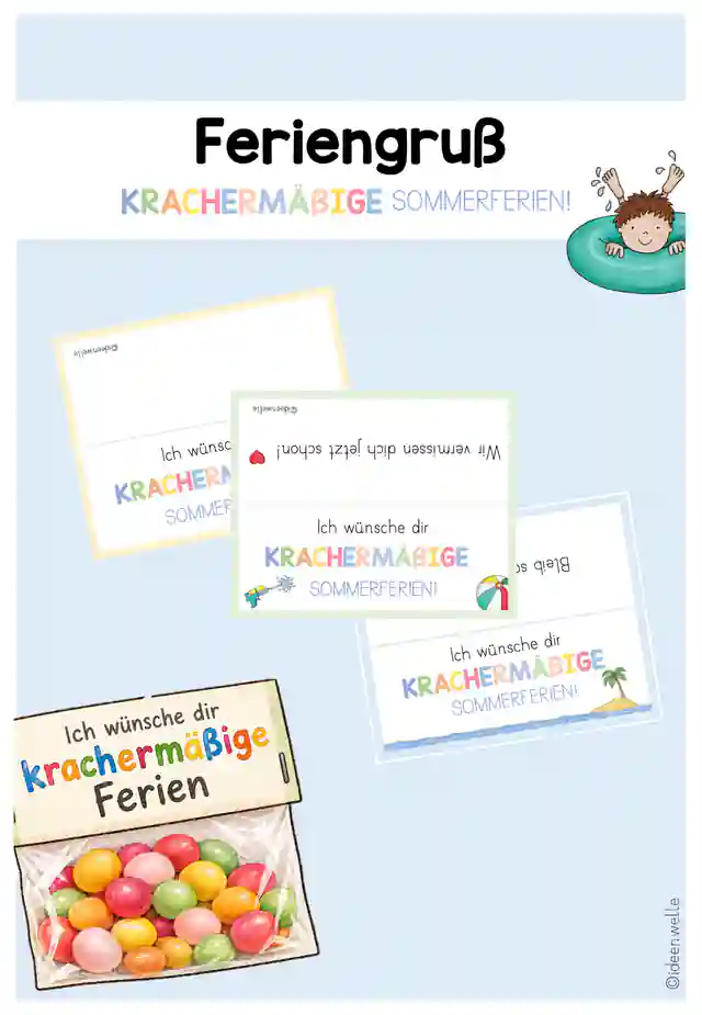 Feriengruß - krachermäßige Sommerferien