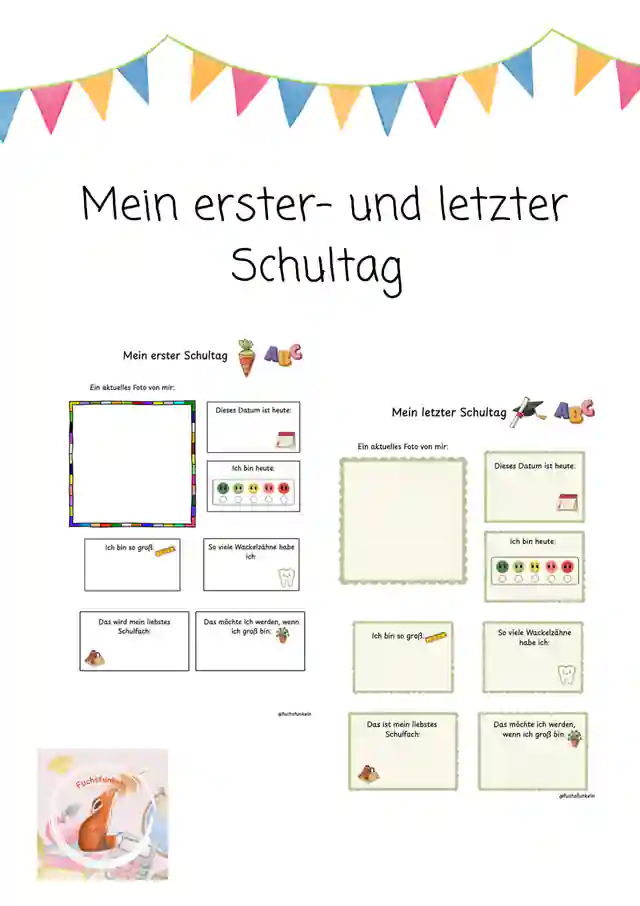 Erster Schultag, Letzter Schultag - Grundschule