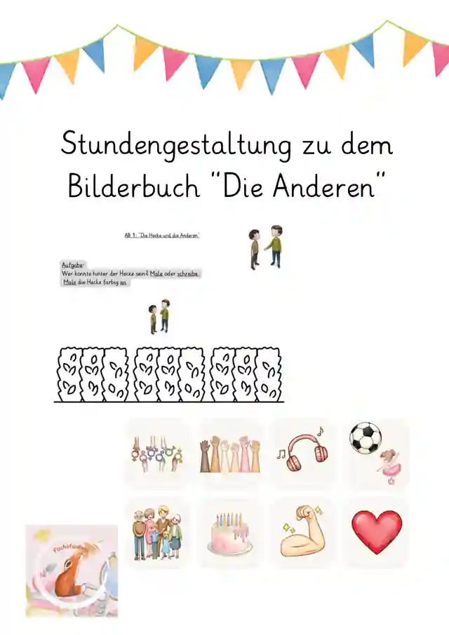 Material zu dem Bilderbuch "Die Anderen"