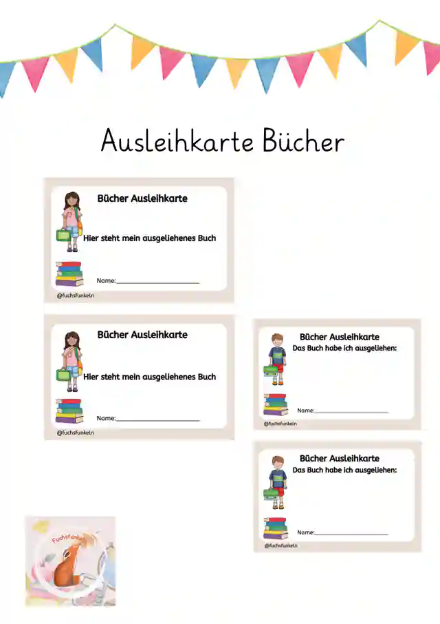Ausleihkarte Bücher