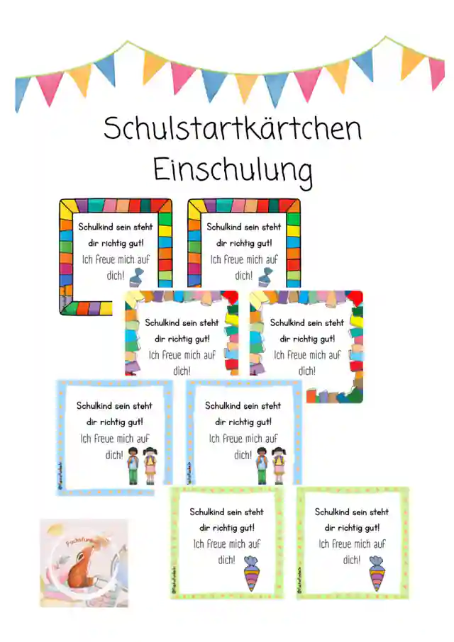 Einschlunungskarten - Schulstart