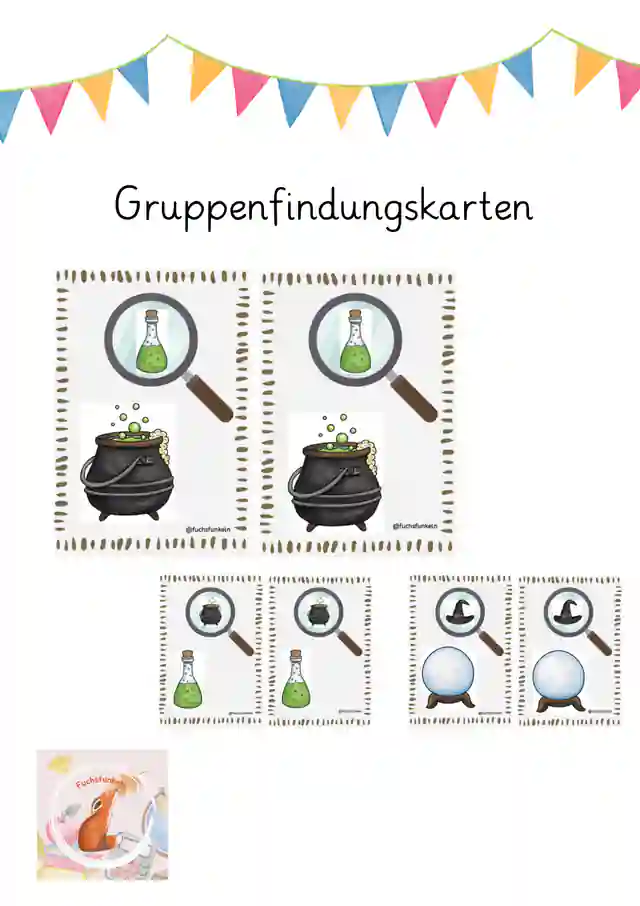 Gruppenfindung - Karten - Magische Schule
