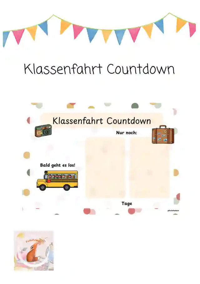 Countdown Klassenfahrt