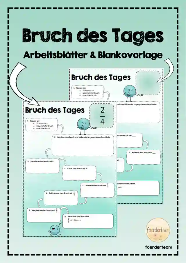 Bruchrechnen - Bruch des Tages