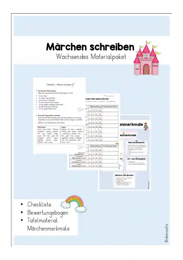 Wachsendes Materialpaket Märchen