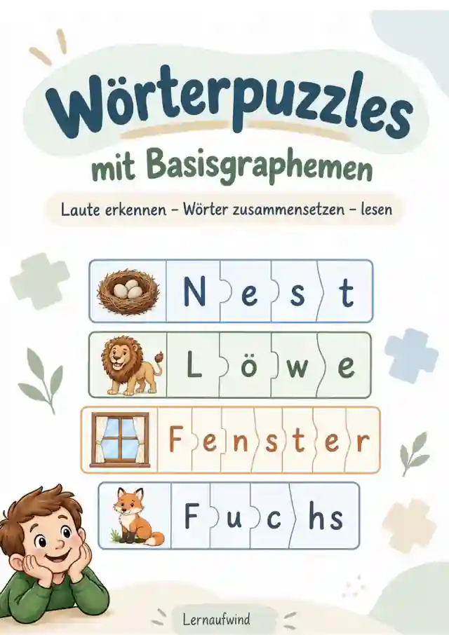 Graphemrätsel – Wörter puzzeln, entschlüsseln & schreiben