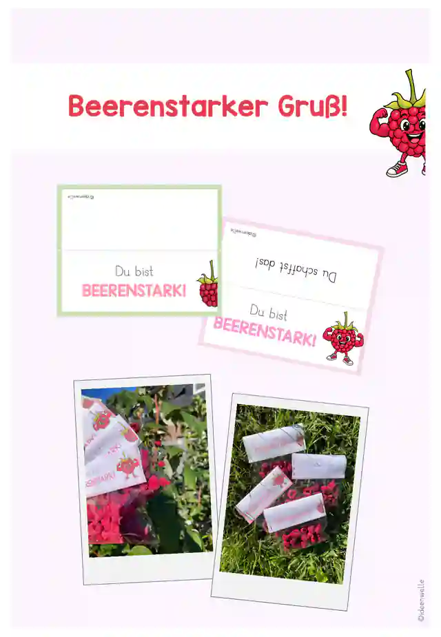 Beerenstarker Gruß - getrocknete Himbeeren