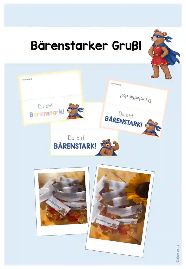 Du bist BÄRENSTARK! - Motivationsgruß
